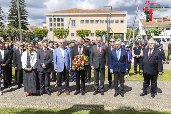 Minuto de silêncio em memória dos Soldados do Município de Albergaria-a-Velha que pereceram na Gu...