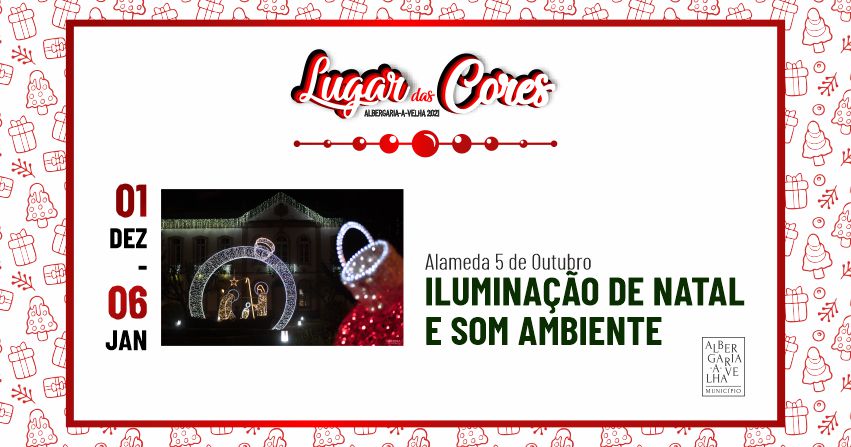 Iluminação de Natal e Som Ambiente