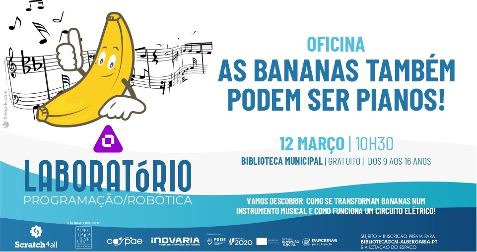 As bananas também podem ser pianos