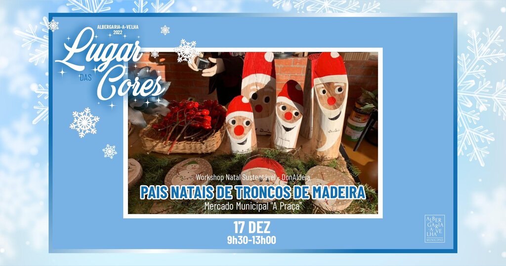 Pais Natais de troncos de madeira