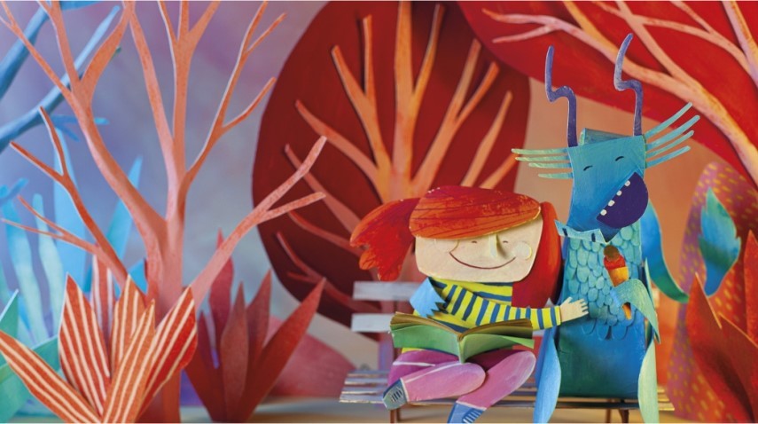 Ilustração tridimensional de Carlo Giovani em exposição no Cineteatro Alba
