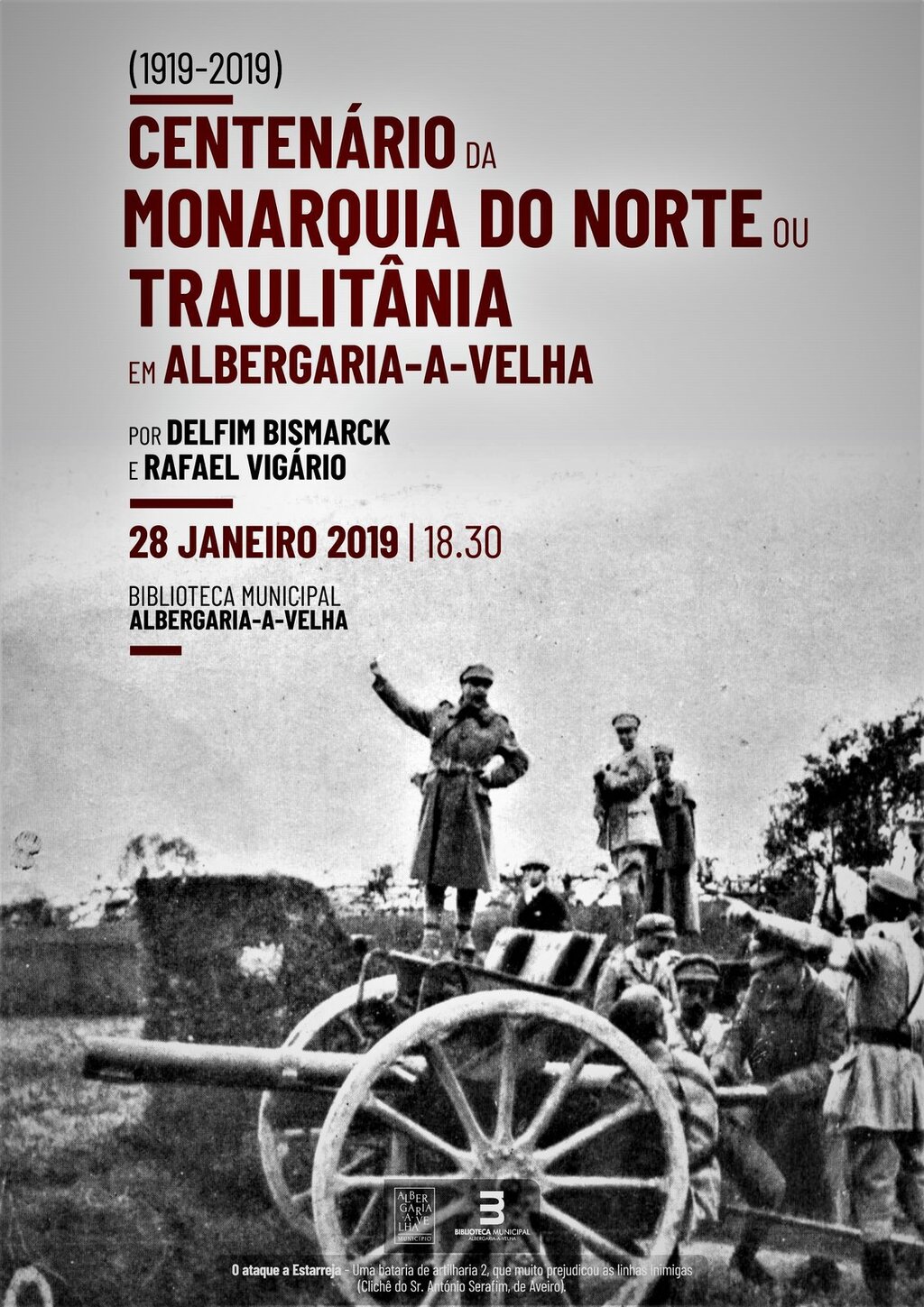 Albergaria-a-Velha assinala o centenário da Monarquia do Norte com palestra na Biblioteca Municipal