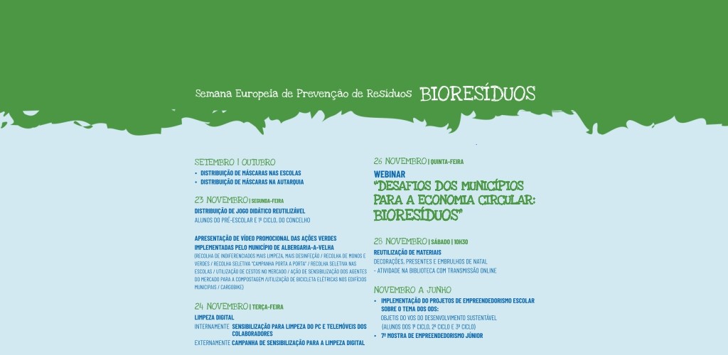 Albergaria-a-Velha participa na Semana Europeia de Prevenção de Resíduos