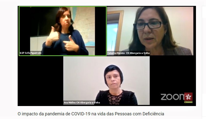 Município partilhou práticas locais em webinar sobre Covid-19 e pessoas com deficiência