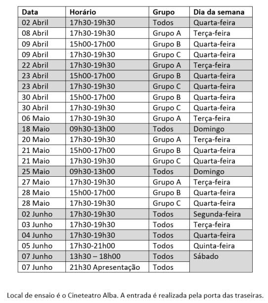 horarios pontes sonoras