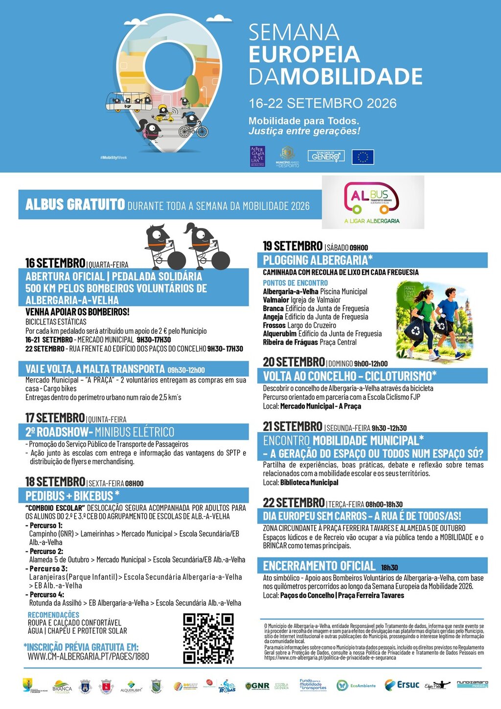 Cartaz da Semana Europeia da Mobilidade 2026